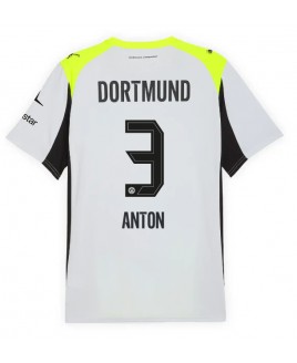 Günstige Borussia Dortmund Waldemar Anton #3 Auswärtstrikot 2025-26 Kurzarm